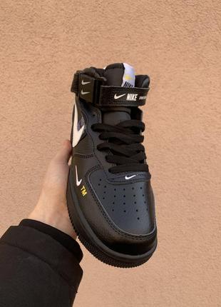 Кроссовки nike air force 1 high black4 фото