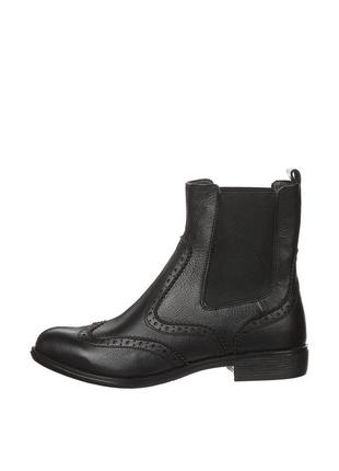 Челси женские демисезонные чёрные натуральная кожа украина  cliford - размер 38 (24,9 см)