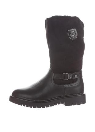 Сапоги женские зимние чёрные искусственная кожа китай  purlina - размер 36 (22 см)