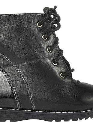 Черевики унісекс зимові чорні натуральна шкіра україна lioneli - розмір 23 (15 см)