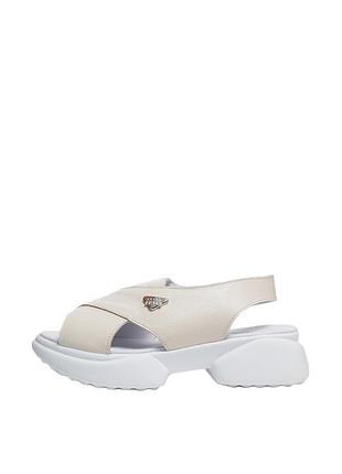 Босоножки женские  бежевые натуральная кожа украина  polin - размер 37 (24 см)