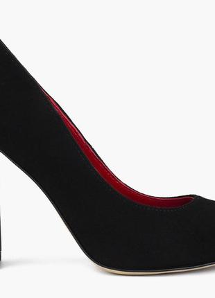 Туфли женские  чёрные натуральная замша украина  alromaro - размер 35 (23,3 см)