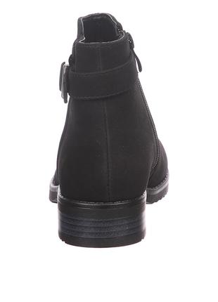Ботинки женские демисезонные чёрные искусственный велюр китай  j.star-but - размер 36 (23,5 см)6 фото