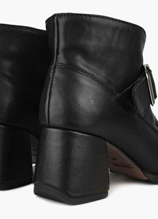 Ботинки женские демисезонные чёрные натуральная кожа украина  pavlina - размер 38 (24,7 см)5 фото