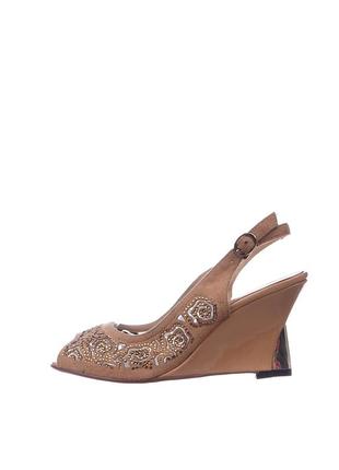 Босоніжки жіночі кавові штучний велюр avis україна - розмір 36 (23 см)