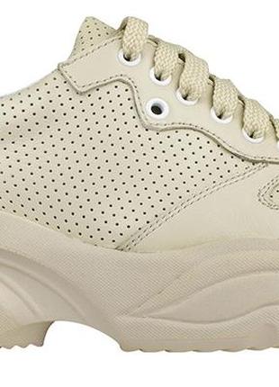 Кроссовки женские летние бежевые натуральная кожа украина  vm villomi - размер 36 (23,5 см)