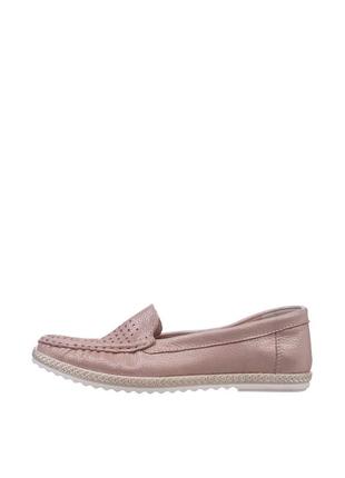 Мокасини libero пудрові натуральна шкіра виробництво україна lib3kpowder - розмір 37 (24,2 см)