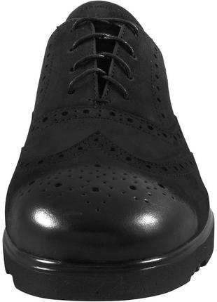 Туфли мужские  чёрные натуральный нубук украина  sav - размер 40 (25,5 см)6 фото