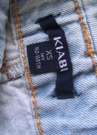 Стильный летний джинсовый полукомбинезон комбинезон kiabi5 фото