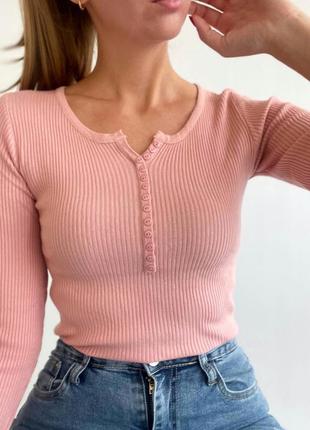 Кофточка / водолазка в рубчик