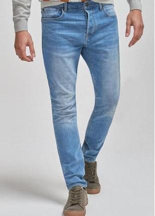 Next skinny fit джинси голубі 31 / 32 р стейч світлі джинси блакитні світлі1 фото