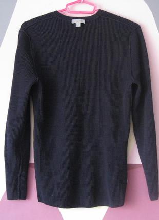 Кофта лонгслив свитер з длинным рукавом cos размер s темно синя4 фото