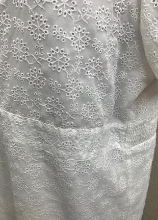 Белое(кремовое)платье, кружевное,на подкладке, большой размер, cotton traders3 фото