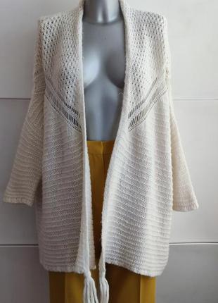 Кардиган zara с ажурным узором3 фото