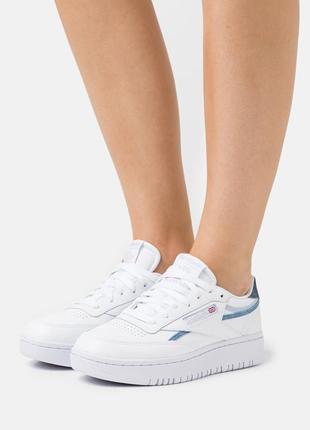 Шкіряні кеди снікерси reebok club c double fy5165/ розм.36 (23,5см) оригінал5 фото