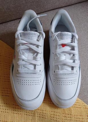 Шкіряні кеди снікерси reebok club c double fy5165/ розм.36 (23,5см) оригінал4 фото