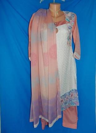 Пенджаби,сари,восточный костюм,индийское платье р.s-m