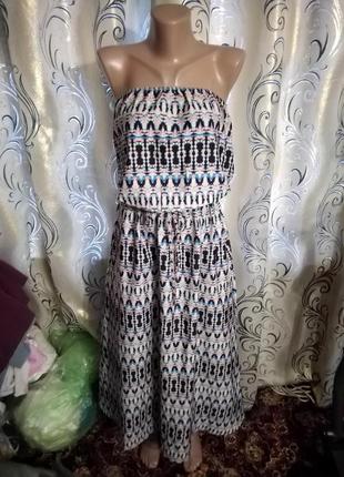 Летнее платье с открытыми плечами atmosphere