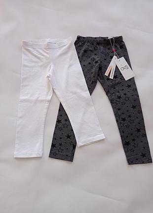 Ovs. италия. трикотажные тонкие лосины, капри. 4-5 лет.