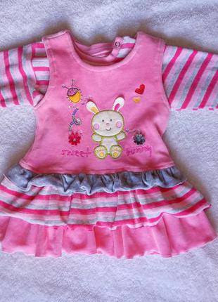 Платье, сарафан и кофточка, кофта на 1-2 года lilax