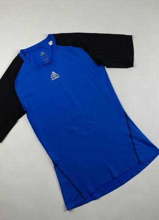 Компресійна футболка adidas techfit cut and tee sewn