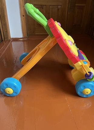 Интерактивные ходунки, ходунки-каталка, ходунки-толкатель львёнок от fisher price (сша)