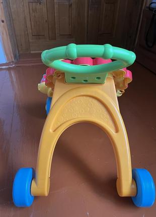 Интерактивные ходунки, ходунки-каталка, ходунки-толкатель львёнок от fisher price (сша)