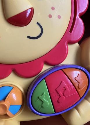 Интерактивные ходунки, ходунки-каталка, ходунки-толкатель львёнок от fisher price (сша)