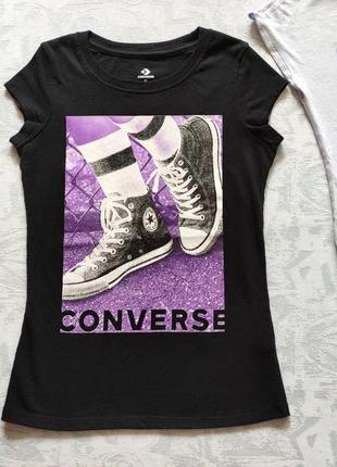 Футболка converse на 8-10 років р. 128-140 см біла футболка кольорова