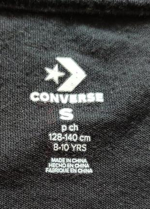 Футболка converse на 8-10 лет р.128-140 см белая футболка цветная3 фото