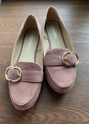 Женские лоферы балетки peacoks