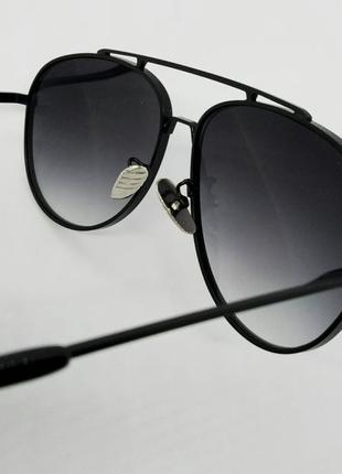 Мужские солнцезащитные очки капли в стиле dita lsa черный градиент в чёрном металле7 фото
