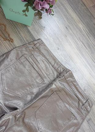 Женские брюки металлик с напылением большой размер батал 48 /50 штаны2 фото