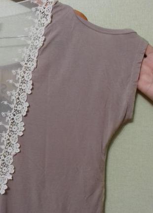 Блуза летняя туника кофточка шелк  interdee размер s/m3 фото