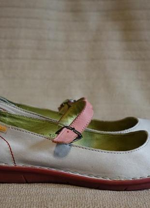 Мягенькие комбинированные кожаные туфли jungla испания 38 р.4 фото