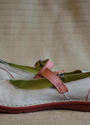 Мягенькие комбинированные кожаные туфли jungla испания 38 р.5 фото
