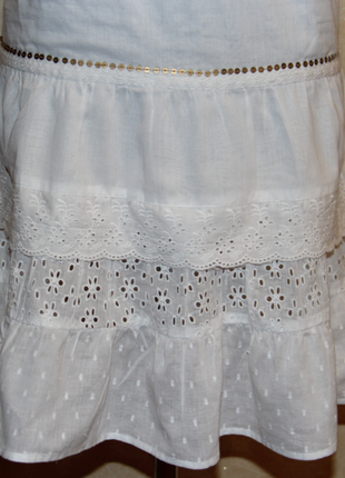 Білий легкий сарафан підлітковий плаття франція4 фото