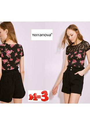 ❤1+1=3❤ terranоva женские хлопковые шорты высокая посадка