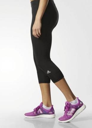 Компрессионные лосины леггинсы adidas techfit capri