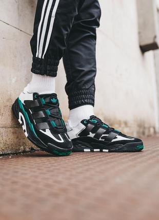 Мужские кроссовки adidas niteball black green 40-41-44-452 фото