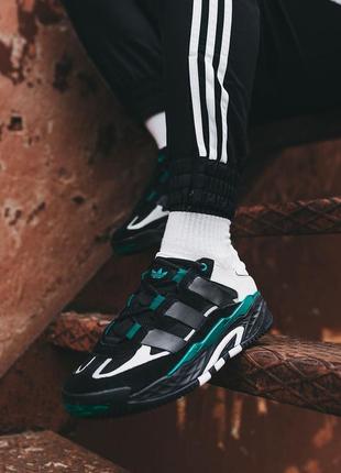 Мужские кроссовки adidas niteball black green 40-41-44-454 фото