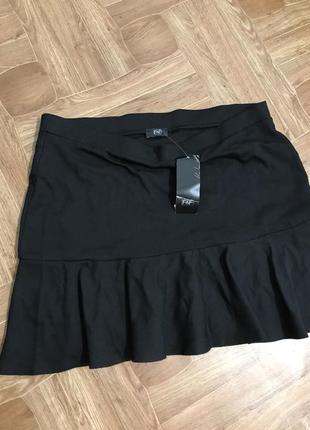 Черная юбка f&f вискоза2 фото