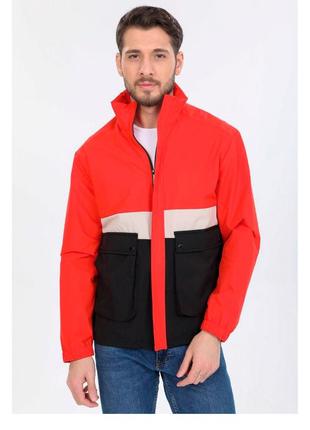 Куртка чоловіча вітровка демісезонна червона туреччина / курточка чоловіча вітровка червона турречина