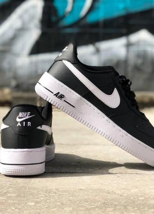 Кросівки nike air force black white4 фото