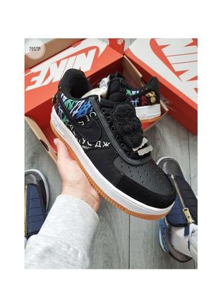 Кросівки чоловічі nike air force 1 low travis scott / кросівки чоловічі найк аір форс низькі кроси