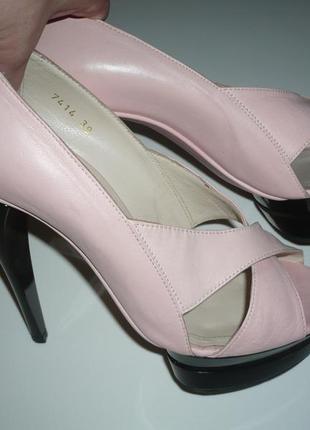 Босоніжки, туфлі ніжно рожевий колір3 фото
