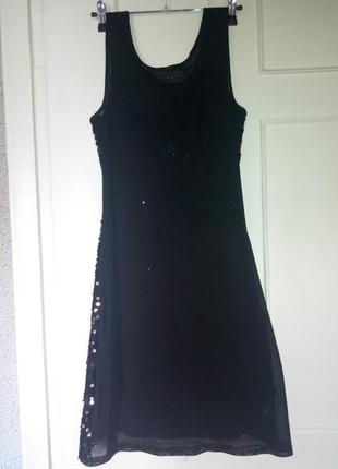Шикарное и экстравагантное платье в пайетки с прозрачной спиной ,s,m размер3 фото
