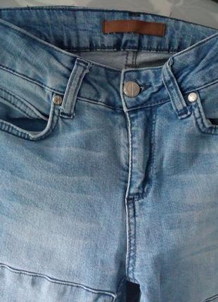 Голубые летние узкие джинсы gina tricot3 фото