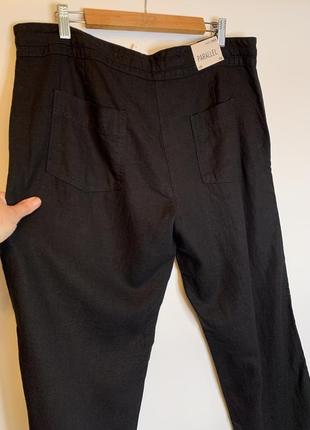 Нові штани із льону,широкі штанини6 фото