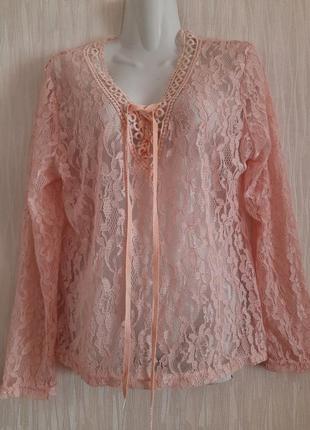 Блузка новая гипюровая  л-хл